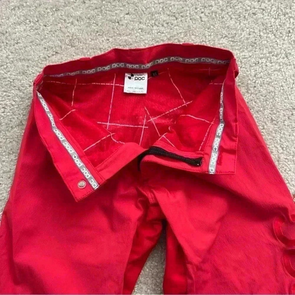 POC Sweden Men Mountain Biking Shorts Red Size XS 12.5” Inseam Outdoor Active. - Picture 7 of 14